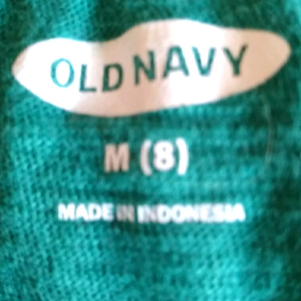 Old Navy 🏵 Girls Short Sleeve Green Blouse